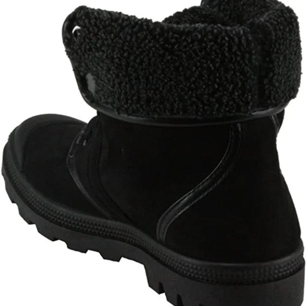 Refresh Women's Evan-01 Faux Suede Cap-Toe Flip-top Ankle Boots Size 10 - Picture 13 of 16